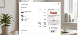 applying Zura coupon code at checkout page