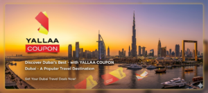 Dubai skyline with Burj Khalifa popular travel destination